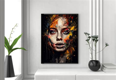 Paint Splatter Art Print, Colorful Art, Wall Art, Decoration, High ...