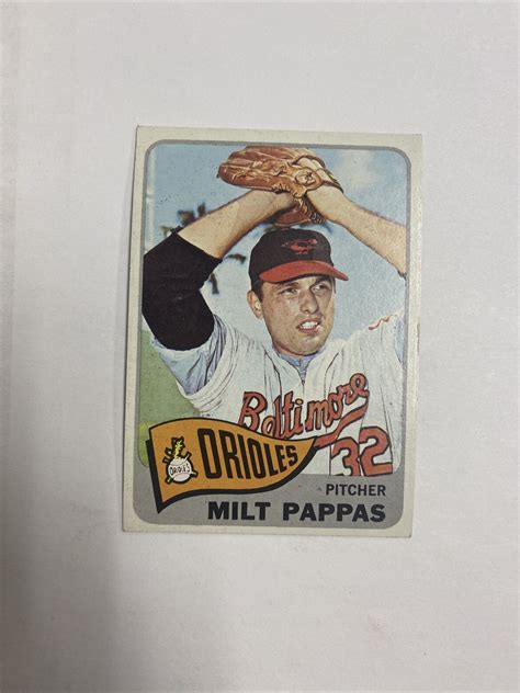 Topps Baseball Milt Pappas Baltimore Orioles Card Ebay