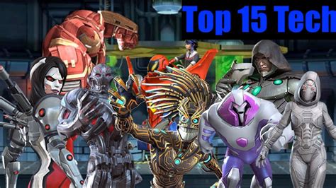 My Top 15 Tech Champs Ranking Mcoc Youtube