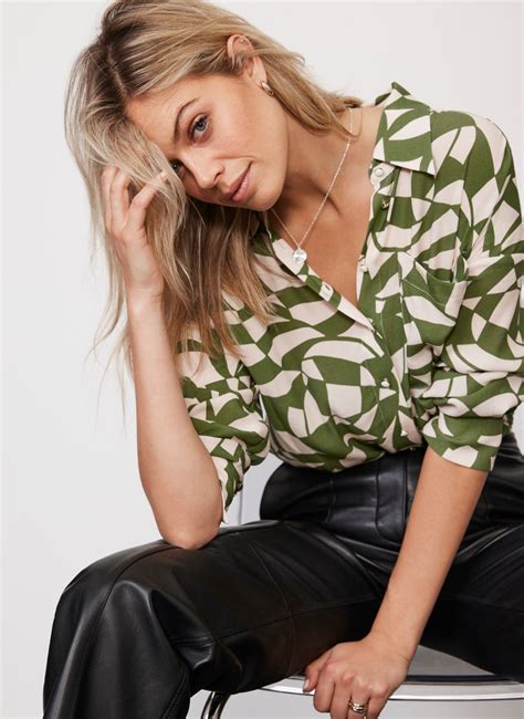 Green Geo Print Shirt Mint Velvet