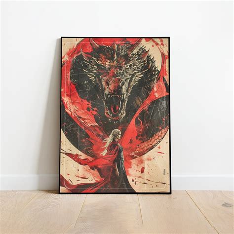 House of the Dragon Poster, Game of Thrones Print, Dragon Poster ...