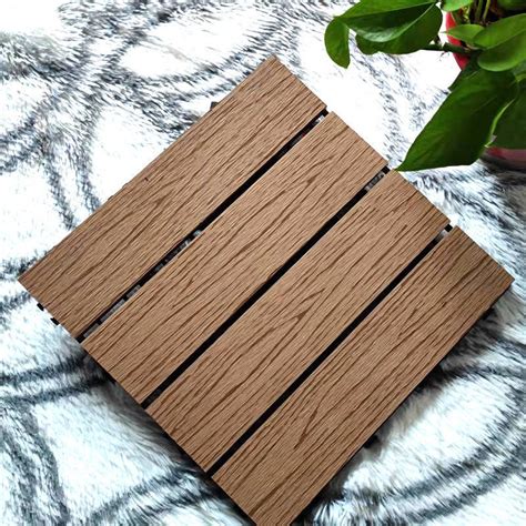 Eco Friendly Patio Terrace Balcony Garden Floor Tiles Wood Plastic