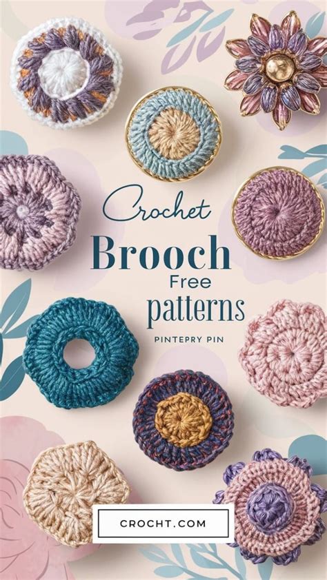 Crochet Brooch Patterns In 2024 Crochet Brooch Crochet Jewelry