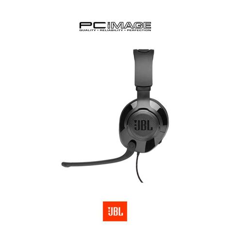 Jbl Quantum 200 Wired Over Ear Gaming Headset With Flip Up Mic Black