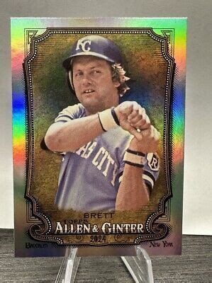 2024 ALLEN GINTER HOT BOX SILVER FOIL GEORGE BRETT 130 Baseball KC