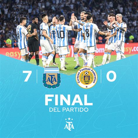 Con Un Hat Trick De Lionel Messi Argentina Goleó 7 0 A Curazao En La