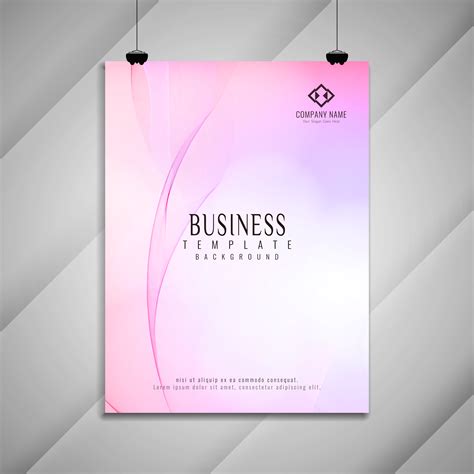 Abstract Colorful Wavy Business Brochure Design 277131 Vector Art At Vecteezy