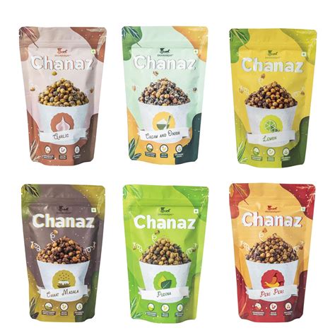 Dhananjay Roasted Flavoured Chana Combo Grams Gluten Free Rich