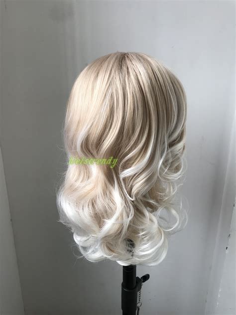 Platinum White Hair Ombre