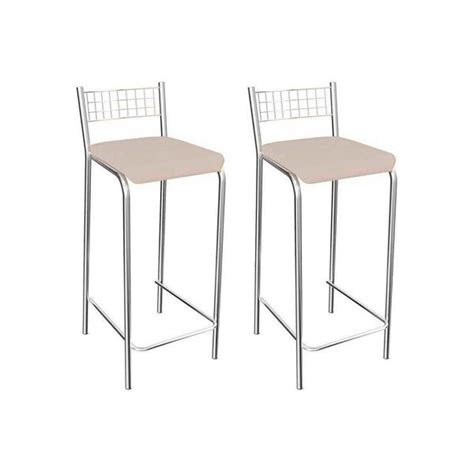 Banqueta De Cozinha Gênova 1b705cr 2 Un Cromado courano Nude Kappesberg Leroy Merlin