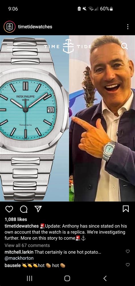 Anthony, the blue Wiggle is wearing a Tiffany Nautilus rep 😂 : RepTime