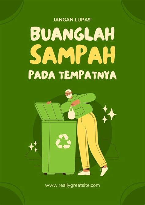 Halaman 2 Contoh Poster Daur Ulang Untuk Kampanye Anda Canva