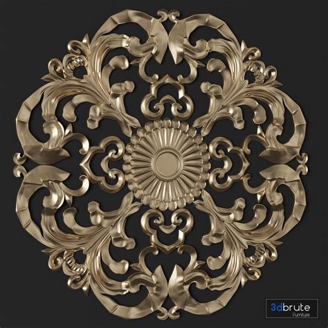 Trim Ornament 03 3d Model Buy Download 3dbrute