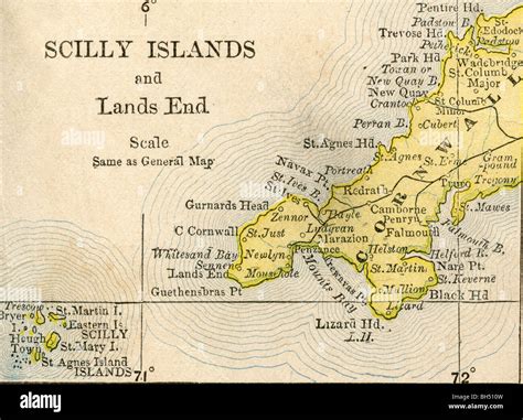 Scilly Isles Maps Of Islands