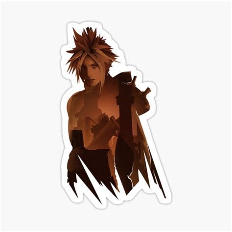 Cloud Strife Sticker By Mustbewhy Redbubble