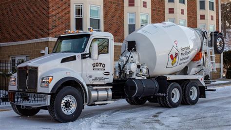 Kenworth T880s With Con Tech Mixer Recently Auctioned For Charity Headed To World Of Concrete