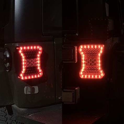 Jeep Jk Jku Tail Lights Upgrade To Jl Look Amoffroad Free Shipping