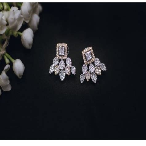 Real Diamonds Party Wear Diamond Earring 14 Kt At Rs 190000 Pair In