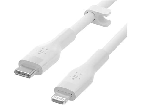 Belkin Boost Charge Silicone Cable Usb C To Lightning M White