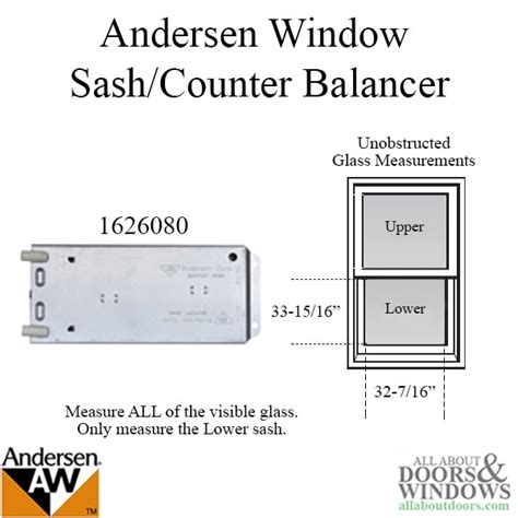 Andersen Window Sash Counter Balancer