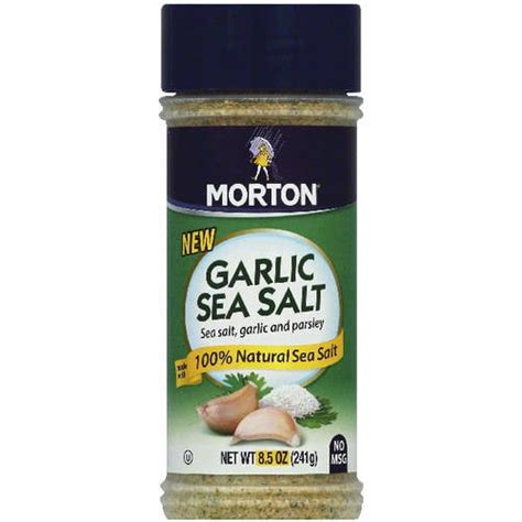 Morton Garlic Sea Salt 85 Oz Pack Of 12