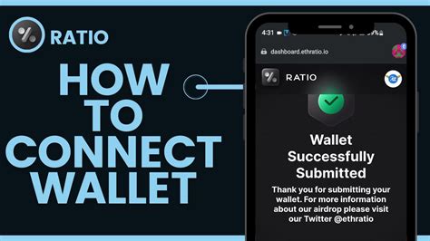 How To Submit Your Wallet For Ratio Airdrop Ethratio Wallet Connect