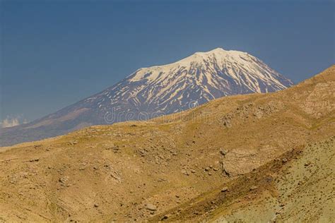 View of Ararat Mountain, Turk Stock Image - Image of turkey, rock ...