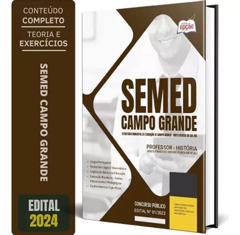 Apostila Semed Campo Grande Ms 2024 Professor História Anos