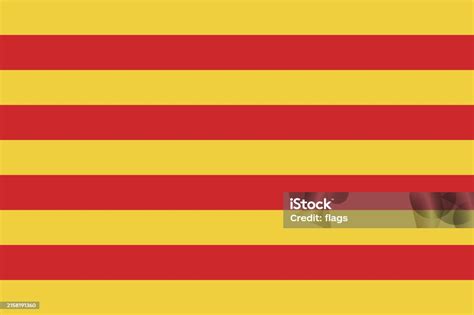 Catalonia Flag Flag Of Catalonia Stock Illustration Download Image Now Asia Badge Banner