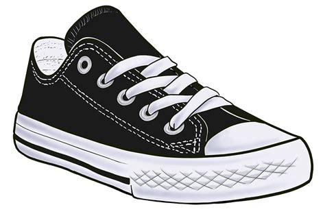 How To Draw Converse Shoes From The Front