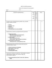 Health Assessment SKILLS FINALS NUR 113 Health Assessment Head To Toe