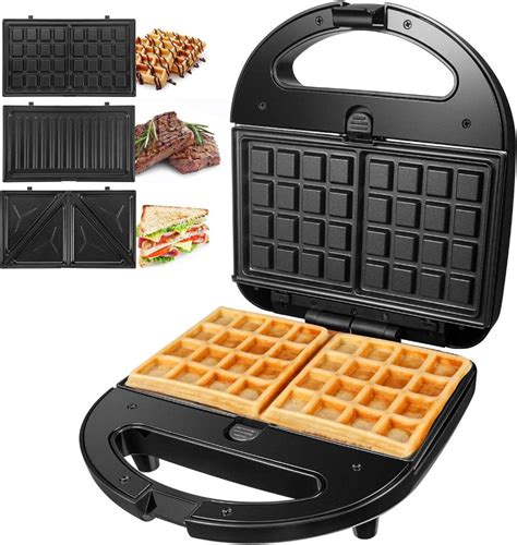 Sanduicheira Com Placas Removíveis - OSTBA S Sanduicheira Antiaderente 3 em 1 com Placas Removíveis, 750W ...