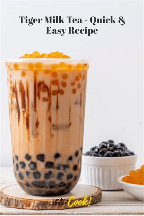 Tiger Milk Tea Quick And Easy Recipe With Blueberries And Raisins In It