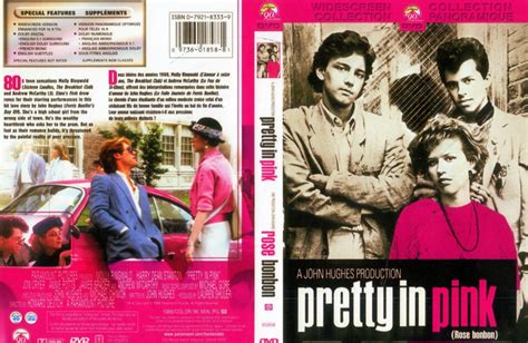 Pretty In Pink (1986) R1 - Movie DVD - CD Label, DVD Cover, Front Cover