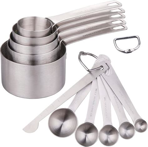 Amazon Smithcraft Measuring Cups And Spoons Set Dry Metal