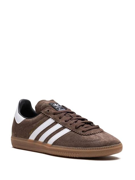 Adidas Samba Deco Spzl Brown Sneakers Farfetch In 2024 Adidas