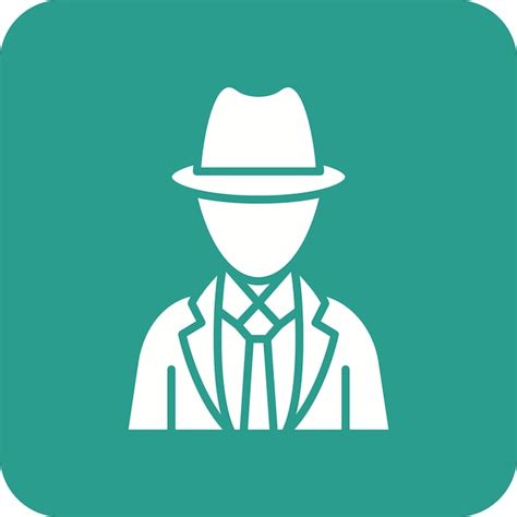 Imagen Vectorial De Icono De Detective Se Puede Usar Para Crimen Y Ley