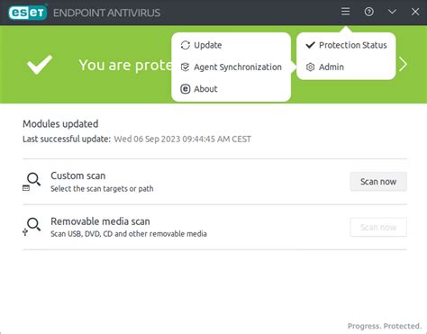 Interfaz De Usuario ESET Endpoint Antivirus For Linux 11 1 Ayuda En