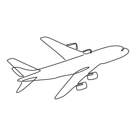 Airplane Line Drawing Stock Illustrations – 10,461, 43% OFF