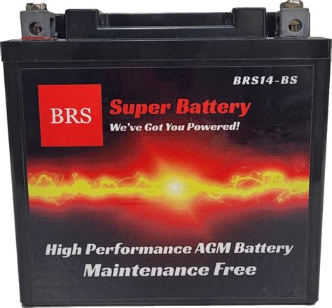 Brs Bs High Performance Year Agm Battery Warranty V Ah