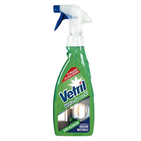 Vetri E Specchi Detergente Spray Zero Allergeni Vetril