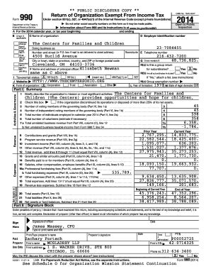 Fillable Online PUBLIC DISCLOSURE COPY 990 Return Of The