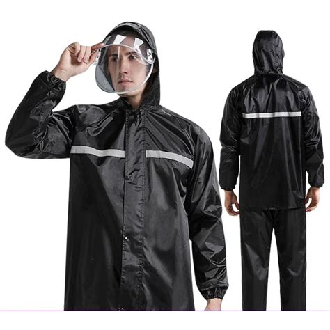 Traje De Lluvia Impermeable Para Adultos Y Hombres Chaqueta