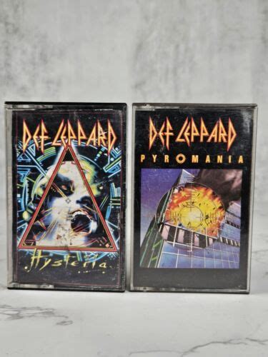 Hysteria And Pyromania By Def Leppard Cassette 1983 1987 42283067547 Ebay