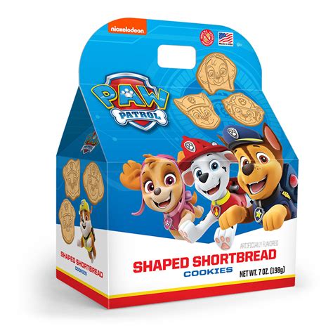 Paw Patrol Shortbread Cookies 50pk Paw Patrol Party Favors Cookie Box