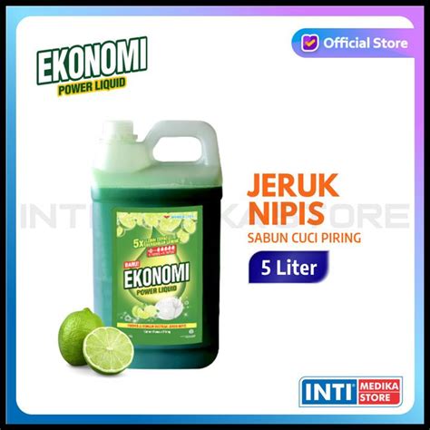 Jual Ekonomi Sabun Cuci Piring Jeruk Nipis Power Liquid Liter