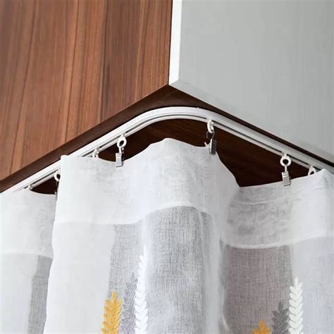 Self Adhesive Curtain Sliding Track Without Punching Nano Silent Track ...