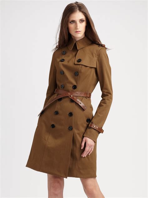 Womens Brown Leather Trench Coat Fashion Women S Coat 2017