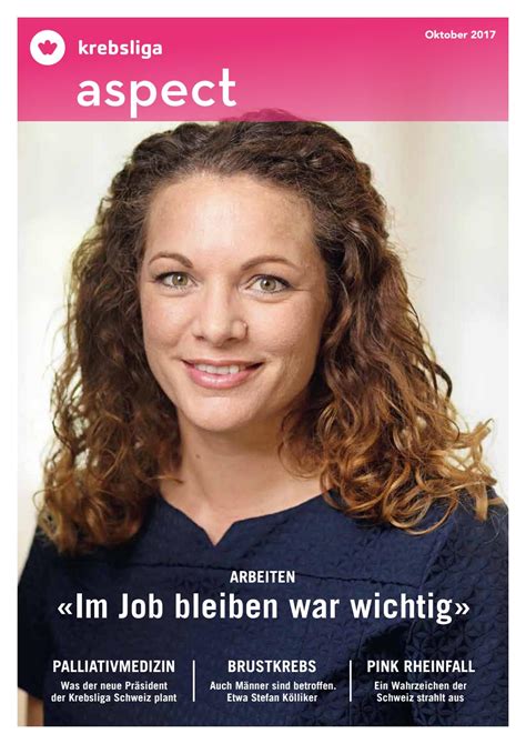 Aspect Ausgabe Oktober 2017 By Krebsliga Schweiz Issuu