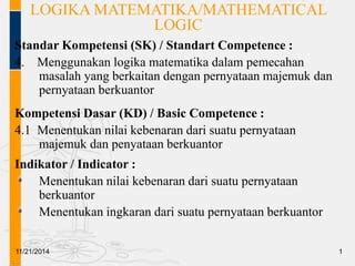 Logika Matematika 2 PPT